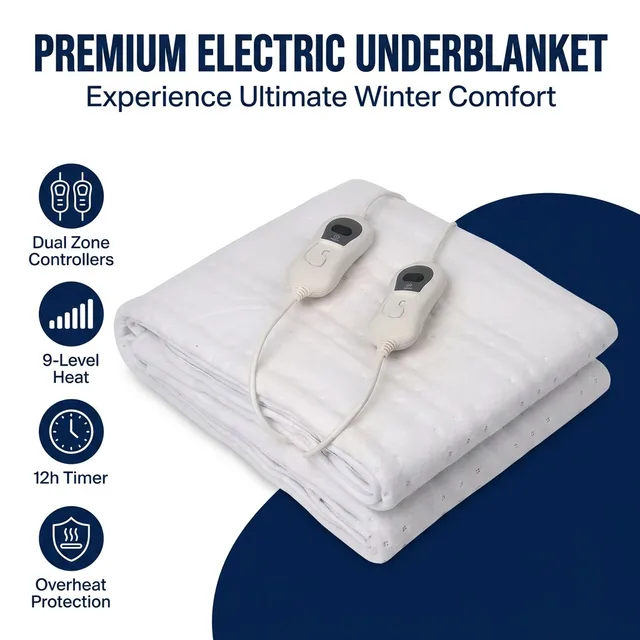 Dual-control heated mattress pad