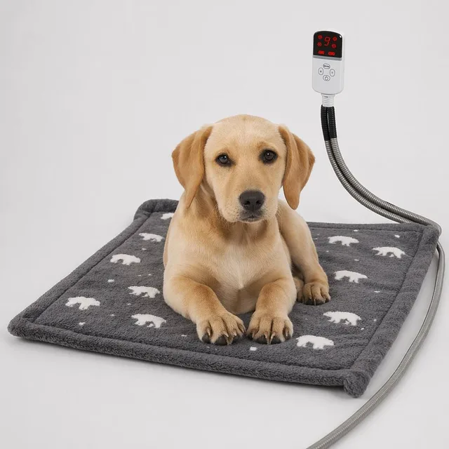 Electric pet heating pad with cover
