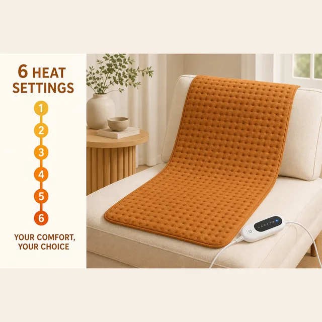 Double-sided flannel heating pad