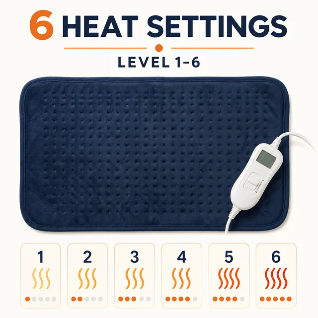 Double-sided flannel electric heat pad
